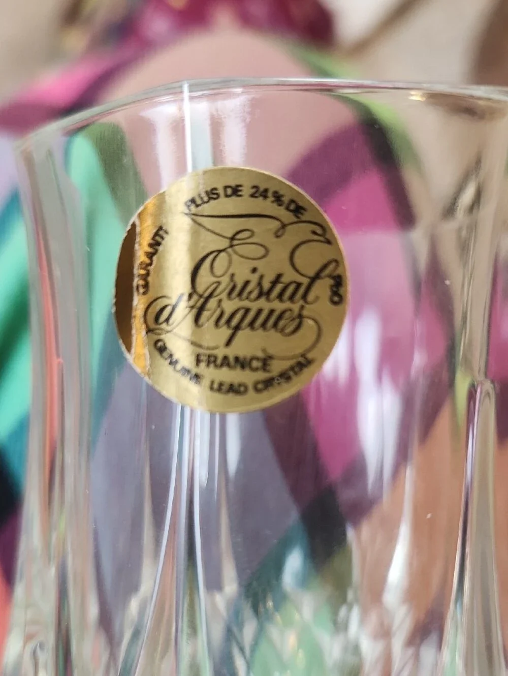 Clear Cut Crystal Wine Glass - Elegant Clear Stemware